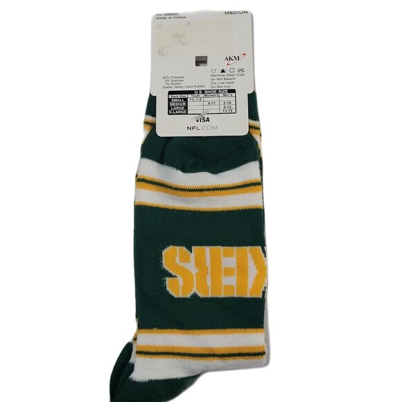 NFL Green Bay Packers Socks Size Medium - Picture 4 of 5